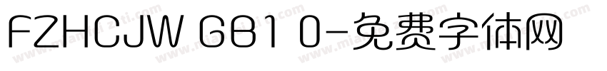 FZHCJW GB1 0字体转换